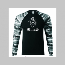 Ultras   pánske tričko (nie mikina!!) s dlhými rukávmi vo farbe " metro " čiernobiely maskáč gramáž 160 g/m2 materiál 100%bavlna